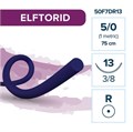 Elemaar ELFTORID 5/0 - шовный материал, 75 см, 3/8, 13 мм, колющая, 12 шт. 50F7DR13 - фото 389119