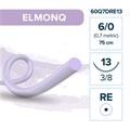 Моноквик ELMONQ — рассасывающаяся нить, 3/8, колющая игла с квадратным телом 13 мм, толщина 6/0 (0,7), 75 см, 12 шт 60Q7DRE13 - фото 389138