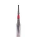 Бор алмазный Ecoline E 955 F, конусный цилиндр, укороченный, турбинный наконечник, D=0.07 мм, красный E-955-F-313-007 - фото 390646