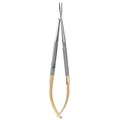 Иглодержатель Castroviejo #5024R, Perma Sharp, прямой, круглая ручка, 18 см NH5024R - фото 393892