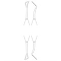 Нож KIRKLAND, для гингивэктомии, Ergoperio, длина 175 мм DX450R - фото 394753