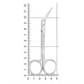Ножницы хирургические Fadenschere, угловые, 11,5 см 19-24* - фото 394842