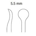 Распатор WARD, ширина 5,5 мм, длина 170 мм DO546R - фото 395368