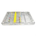 Кассета IMS Infinity DIN, 13 инструментов, 290х184х34, отделение для аксессуаров, желтая IMEDIN135 - фото 397014