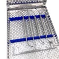 Кассета IMS Infinity DIN, 13 инструментов, 290х184х34, отделение для аксессуаров, синяя IMEDIN138 - фото 397022