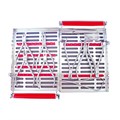 Кассета IMS 2-tier Ortho, двойная, ортодонтическая, 152х246х38, красная IM9200-OR - фото 397200