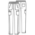 Брюки женские Cherokee CK065A, белый, S CK065A-WTPS-S - фото 402823