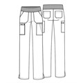 Брюки женские Dickies DK005, голубой, S DK005-BLU-S - фото 402885
