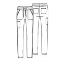 Брюки женские Cherokee CK095, винный, S CK095-WIN-S - фото 402909