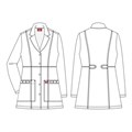 Пиджак женский Dickies 82400, белый, S 82400-DWHZ-S - фото 403164