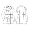 Пиджак женский Dickies 82400, белый, 2XL 82400-DWHZ-2XL - фото 403360
