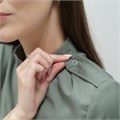 Рубашка женская на молнии TZ400, оливковый, 40 TZ400-OLV-40 - фото 403661