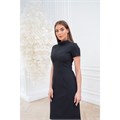 Платье Beauty со стойкой, черный, 46 DRN260-BLK-46 - фото 405448