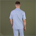 Рубашка мужская на молнии TZ700, серый, 52 TZ700-GRY-52 - фото 407619