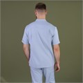 Рубашка мужская на молнии TZ700, серый, 56 TZ700-GRY-56 - фото 407663