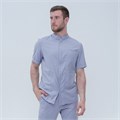 Рубашка мужская на молнии TZ700, серый, 54 TZ700-GRY-54 - фото 407692