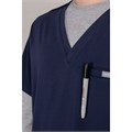 Топ медицинский мужской Frank, синий, M INDIFORM-6-01-05-1-M - фото 408042