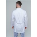 Халат медицинский мужской на молнии, белый, 52 DOCTOR-BIG-5-08-01-4-52 - фото 409056