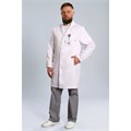 Халат мужской на кнопках 510, белый, 52 DOCTOR-BIG-5-10.2-03-4-52 - фото 409115