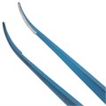 Микрохирургические технологии TF-305 - пинцет микрохирургический шовный, плавно изогнутый, с противовесом, 0,6 мм TF-305 - фото 411517