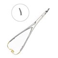 HLW 20-22B - иглодержатель хирургический изогнутый Nadelhalter TC, 17 см 20-22B - фото 414259