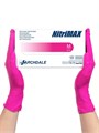 Перчатки NitriMAX плотность 3,5г смотровые нитрил. нестерил.неопудр.текстур., цвет: фуксия 50 пар, р-р M 762M - фото 415281