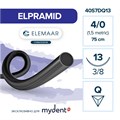 Шовный материал ELPRAMID B 4/0 (12 шт, 75 см, 3/8, 13 мм, обратно-режущая) 407DQ13 - фото 415531