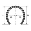OssBuilder - титановая мембрана, BW 20, BL 9, LL BD LD, вертикальный SB3V209F - фото 418053