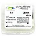 Ultratapers Hand - ручные файлы, 25 мм, размер S2, никель-титан, 6 шт 1819025002 - фото 420288