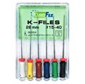 K-Files - ручные файлы, 28 мм, №15-40, сталь, 6 шт 1831028100 - фото 420355