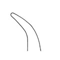 Цапка по SCHAEDEL, изогнутая, длина 85 мм BF411R - фото 421093