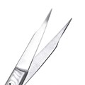 Ножницы Hu-Friedy #10, Super-Cut, остроконечные, с двойным изгибом, 1 зубчатое лезвие, 13,5 см S10SC - фото 421459
