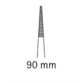 Пинцет анатомический, прямой, тонкий, длина 90 мм BD301R - фото 422984