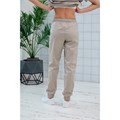 Джоггеры женские, бежевый, 42 DRN321-BEG-42 - фото 424313
