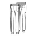 Брюки женские Cherokee CK110A, белый, M CK110A-WTPS--M - фото 424459