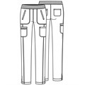 Брюки женские Cherokee CK065A, винный, 2XL CK065A-WNPS-2XL - фото 424583