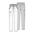 Брюки женские Cherokee CK055, синий,3XL CK055-NAV-3XL - фото 424589