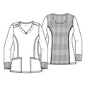 Топ женский Cherokee CK781A, серый, 2XL CK781A-GRY-2XL - фото 425301