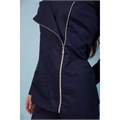 Туника женская с косой молнией, синий, 42 DRN135-BLU-42 - фото 426814