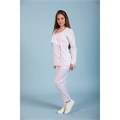 Туника женская с косой молнией, белый, 44 DRN135-WHT-44 - фото 427245