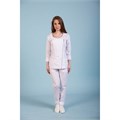 Туника женская с косой молнией, белый, 44 DRN135-WHT-44 - фото 427246