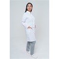 Халат женский на кнопках 248 Ultra, длинный рукав, белый, 42 DOCTOR-BIG-2-48-24-4-42 - фото 427550