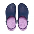 Сабо CROCS LiteRide Clog, темно-синие с сиреневым задником, 38-39 204592-4SP-M6W8 - фото 428791