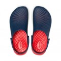 Сабо CROCS LiteRide Clog, темно-синие с красным задником, 45-46 204592-4CC-M11 - фото 428809