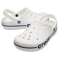Сабо CROCS Bayaband Clog, белые с синей полосой, 43-44 205089-126-M11 - фото 428902