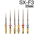 Ultratapers Gold 25мм, набор: SX-F3 (SX, S1, S2, F1, F2, F3), стерильные машинные файлы, никель-титан, (6шт.).Eurofile 1231919255 - фото 437994