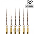 Ultratapers Gold S2, 25мм, стерильные машинные файлы, никель-титан, 6 шт., Eurofile 1231919262 - фото 439190
