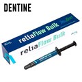 reliaFlow Bulk  Dentine шприц 2г-композит для пломбирования объемных полостей боковых зубов, AHL 1231919343 - фото 445316