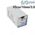 Шовный материал Ethicon Prolene W8006Т (USP 5/0, 45 см, синий, игла PC-3 Prime режущая 16 мм, 3/8 круга) 00000002824 - фото 446344