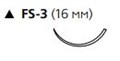 Vicryl W9444 3|0 (75 см, об-реж. 16 мм, 3|8) 0001912217 - фото 449484